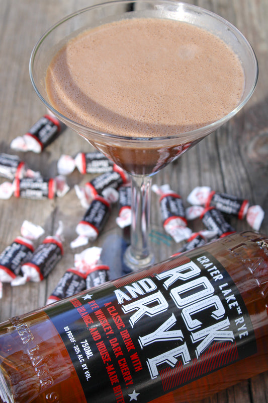 Tootsie Roll Martini Whiskey Cocktail